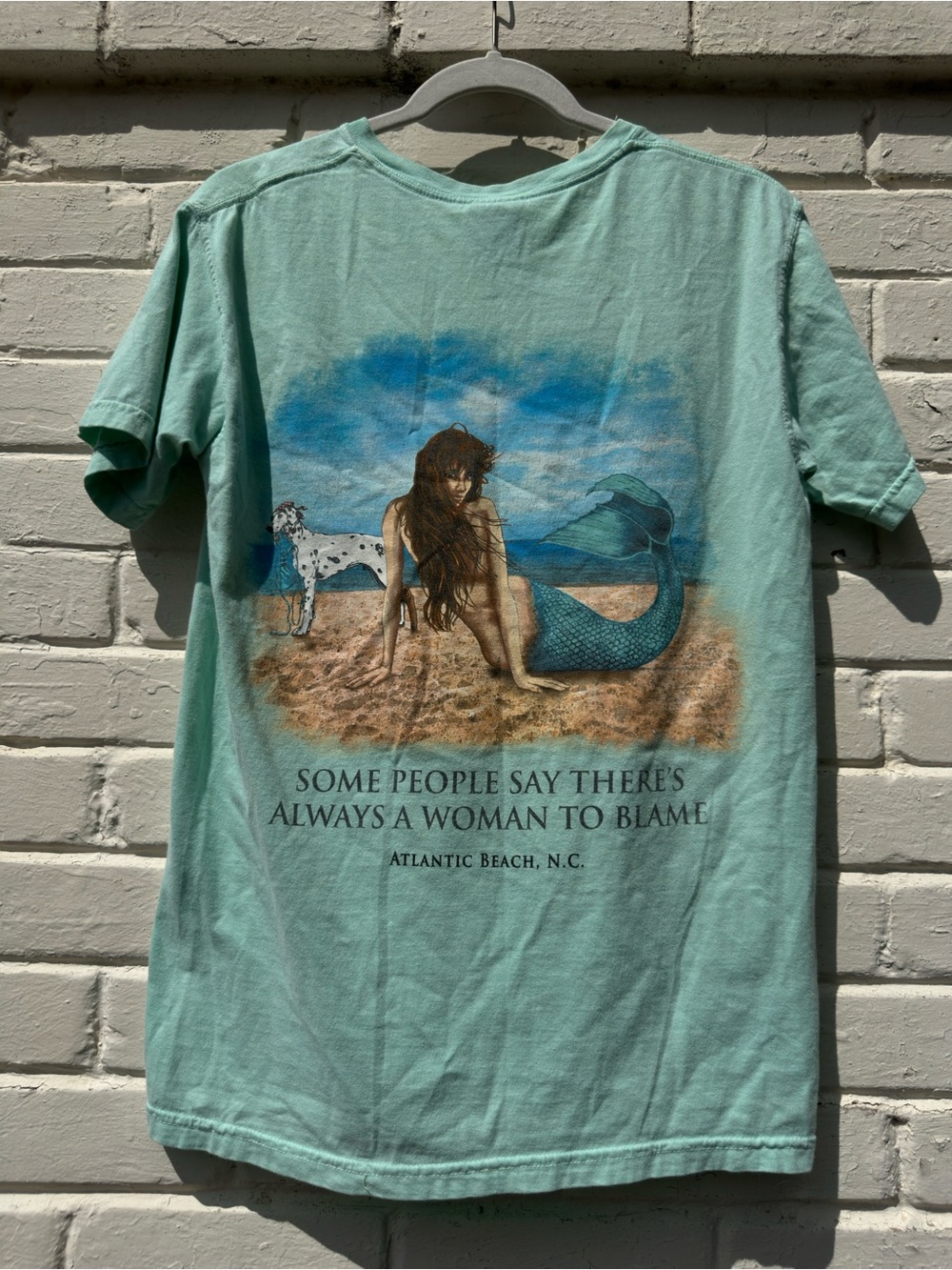 Sea Dog Mermaid Souvenir Tee Mint Green